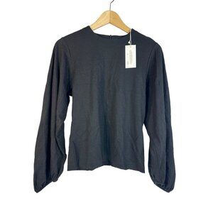 Vince WOOL CREWNECK BLOUSE Long Sleeve Shirt SZ S Small NEW NWT $245